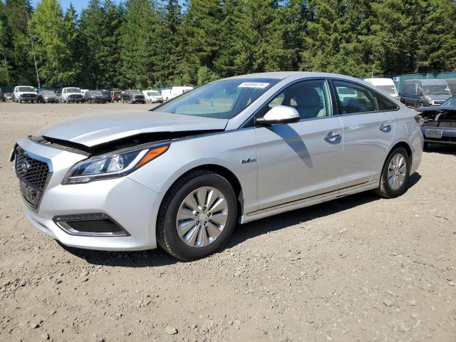 KMHE24L12GA041600 - 2016 HYUNDAI SONATA HYBRID SILVER photo 1