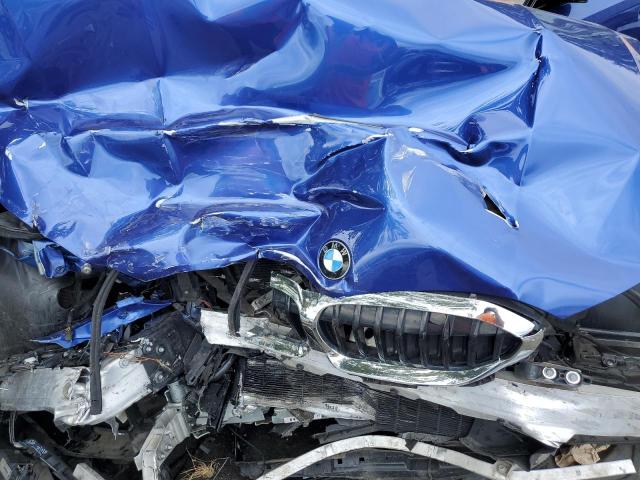 3MW5R7J05M8C00335 - 2021 BMW 3 SERIES BLUE photo 11