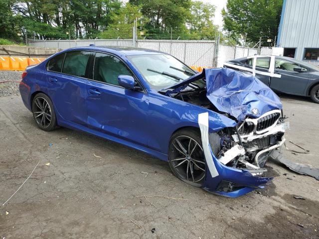 3MW5R7J05M8C00335 - 2021 BMW 3 SERIES BLUE photo 4