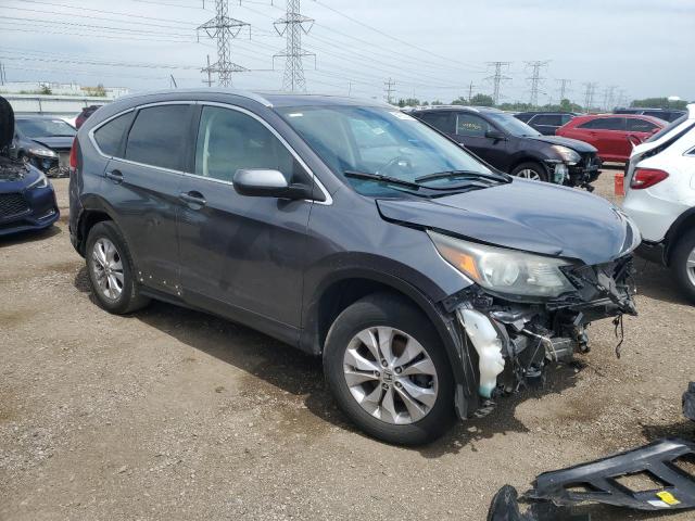 2HKRM4H77DH690116 - 2013 HONDA CR-V EXL GRAY photo 4