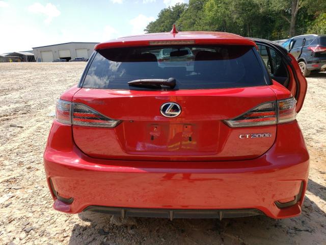 JTHKD5BH7F2237464 - 2015 LEXUS CT 200 RED photo 6