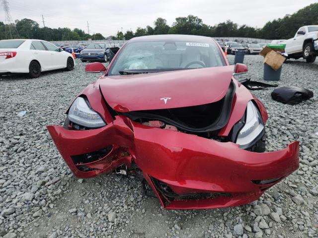 5YJ3E1EB0LF668191 - 2020 TESLA MODEL 3 Бордовий фото 5