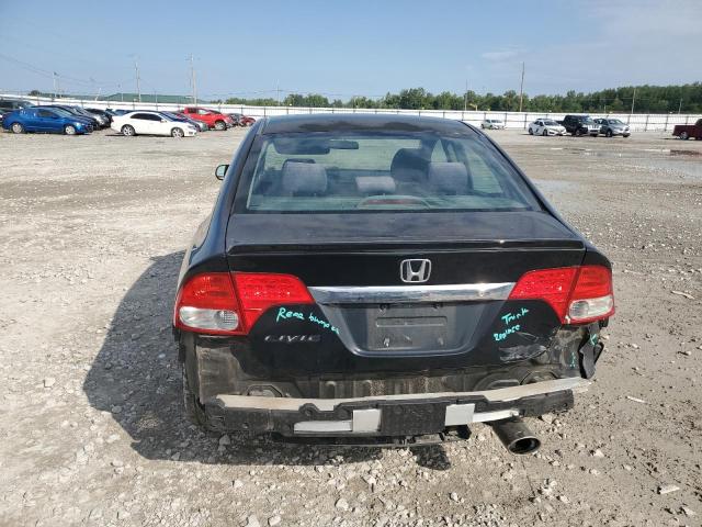 2HGFA16639H322330 - 2009 HONDA CIVIC LX-S Սև լուսանկար 6