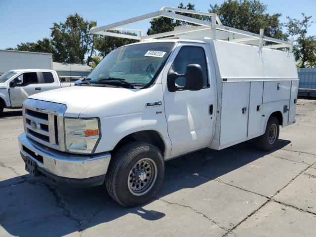 1FDSE3FL3ADA56405 - 2010 FORD ECONOLINE E350 SUPER DUTY CUTAWAY VAN WHITE photo 1