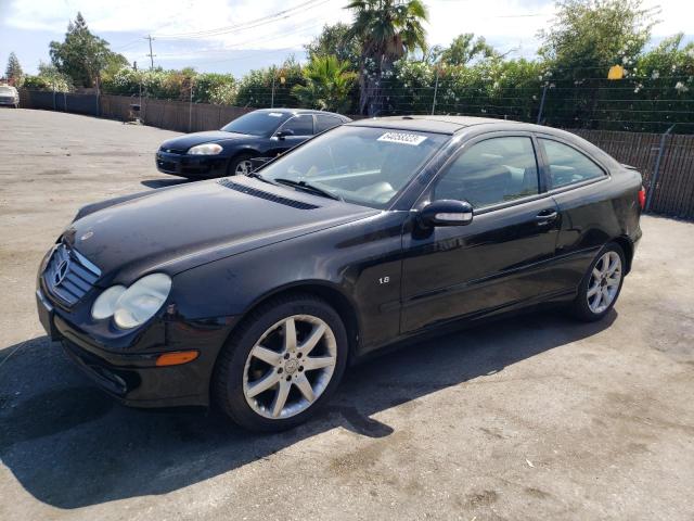 WDBRN40J13A481673 - 2003 MERCEDES-BENZ C 230K SPORT COUPE BLACK photo 1