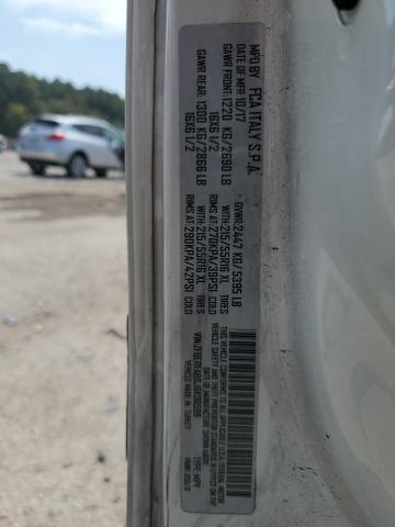 ZFBERFAB8J6K06599 - 2018 RAM PROMASTER თეთრი ფოტო 12