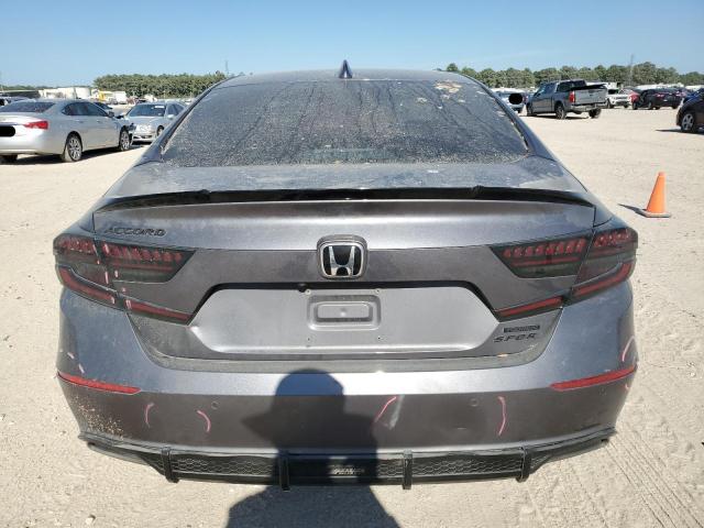 1HGCV1F91JA078648 - 2018 HONDA ACCORD TOURING GRAY photo 6