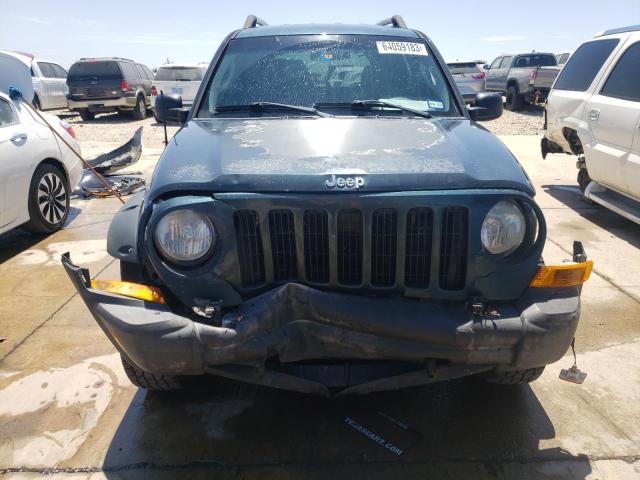 1J4GK38K96W195421 - 2006 JEEP LIBERTY RENEGADE 绿色 照片 5