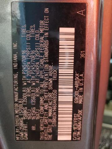 5TBRU34146S469350 - 2006 TOYOTA TUNDRA ACCESS CAB SR5 CHARCOAL photo 12