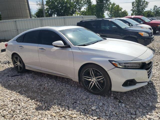 1HGCV2F98MA034513 - 2021 HONDA ACCORD TOURING Weiß Foto 4