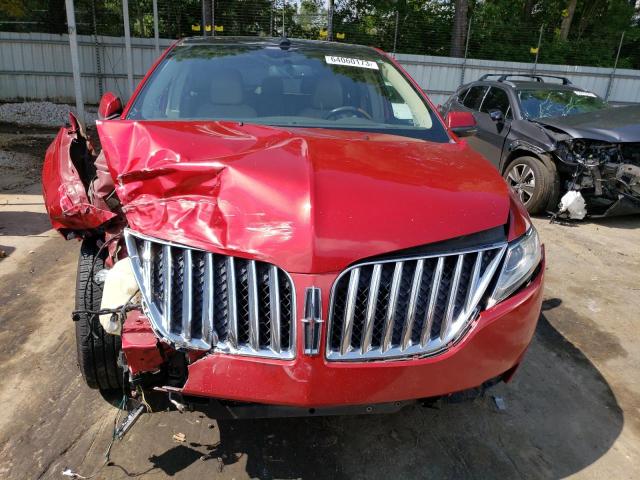 2LMDJ6JK9CBL14170 - 2012 LINCOLN MKX MAROON photo 5