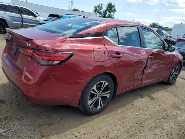 3N1AB8CV3LY307924 - 2020 NISSAN SENTRA SV RED photo 3