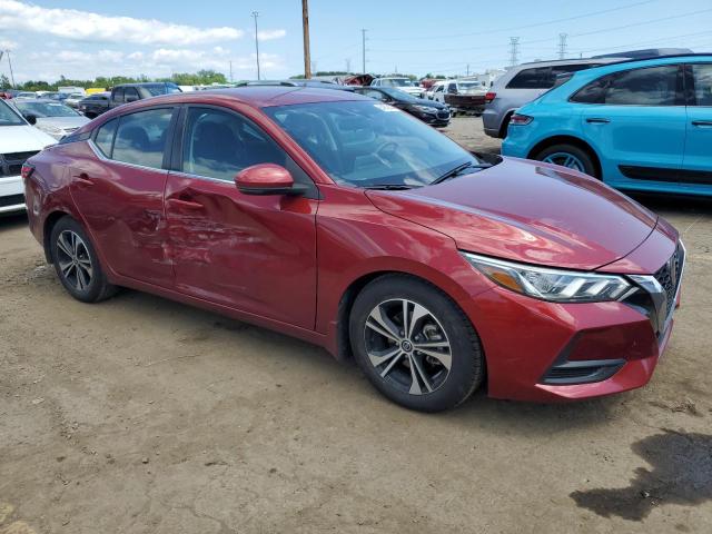 3N1AB8CV3LY307924 - 2020 NISSAN SENTRA SV RED photo 4