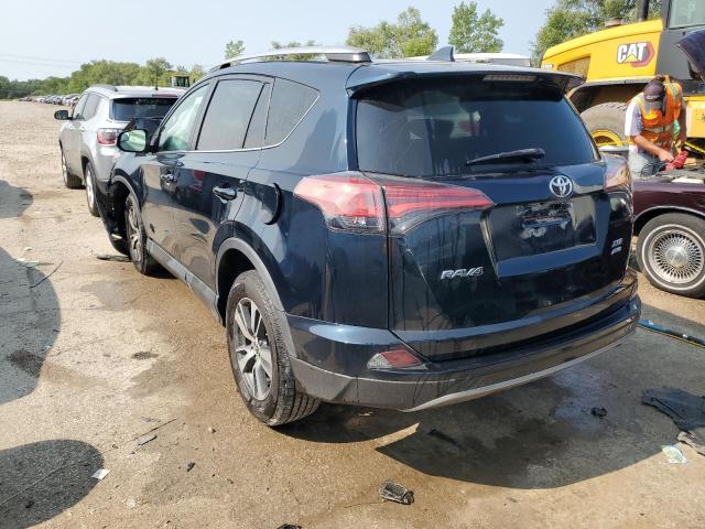 2T3RFREV6HW575371 - 2017 TOYOTA RAV4 XLE BLUE photo 2