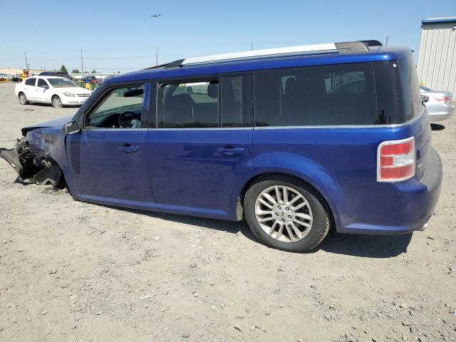 2FMHK6C89EBD30061 - 2014 FORD FLEX SEL BLUE photo 2