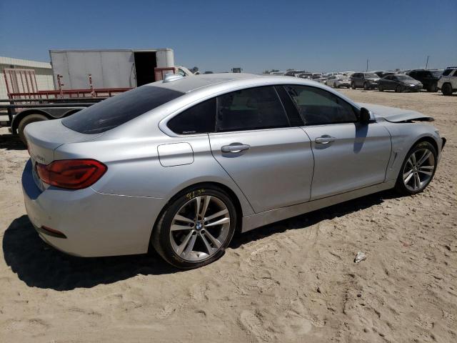 WBA4J5C50JBF06792 - 2018 BMW 440I GRAN COUPE SILVER photo 3