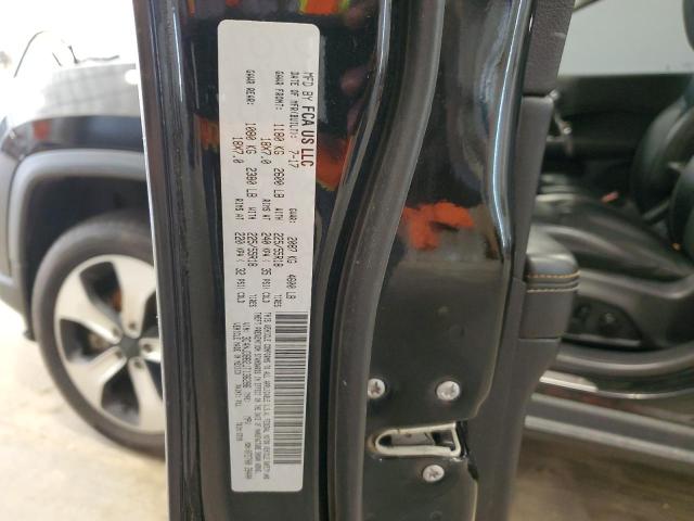 3C4NJDBB2JT136286 - 2018 JEEP COMPASS LATITUDE أسود صورة 14