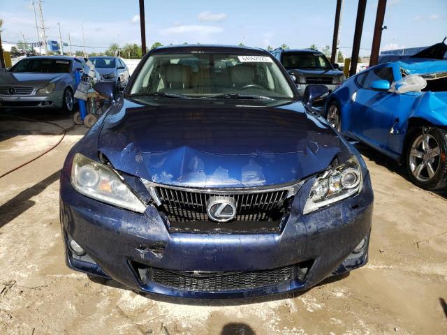 JTHBE5C23B5027542 - 2011 LEXUS IS 350 BLUE photo 5