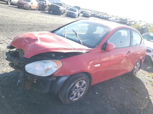 KMHCN35C07U015342 - 2007 HYUNDAI ACCENT BASE RED photo 1