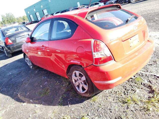 KMHCN35C07U015342 - 2007 HYUNDAI ACCENT BASE RED photo 2