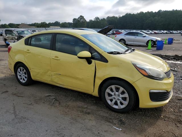 KNADM4A34G6685937 - 2016 KIA RIO LX YELLOW photo 4