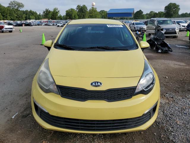 KNADM4A34G6685937 - 2016 KIA RIO LX YELLOW photo 5