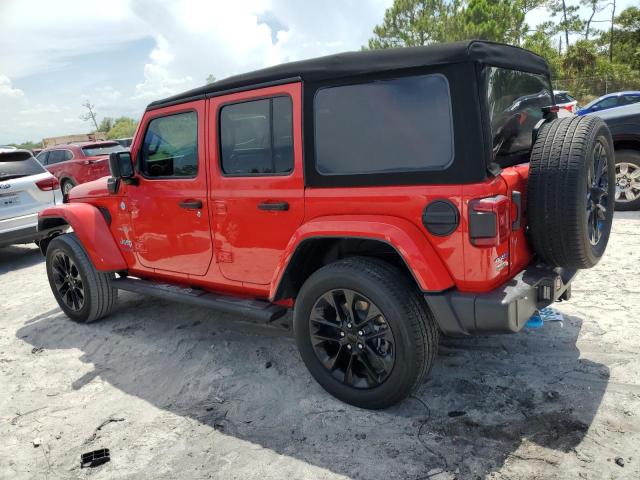 1C4JJXP65NW170055 - 2022 JEEP WRANGLER U SAHARA 4XE RED photo 2