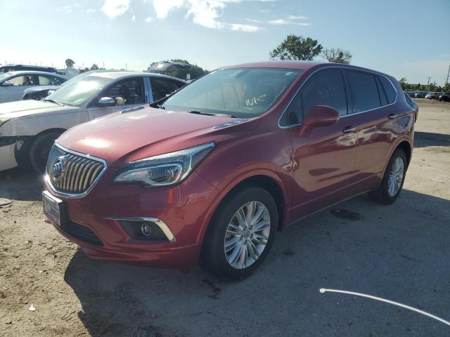 LRBFXASA4HD072310 - 2017 BUICK ENVISION PREFERRED RED photo 1