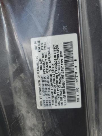 5FNRL5H63FB013162 - 2015 HONDA ODYSSEY EXL GRAY photo 13