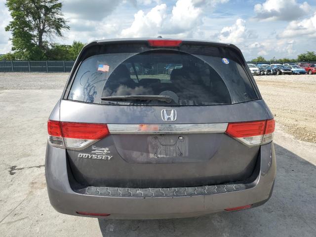 5FNRL5H63FB013162 - 2015 HONDA ODYSSEY EXL GRAY photo 6