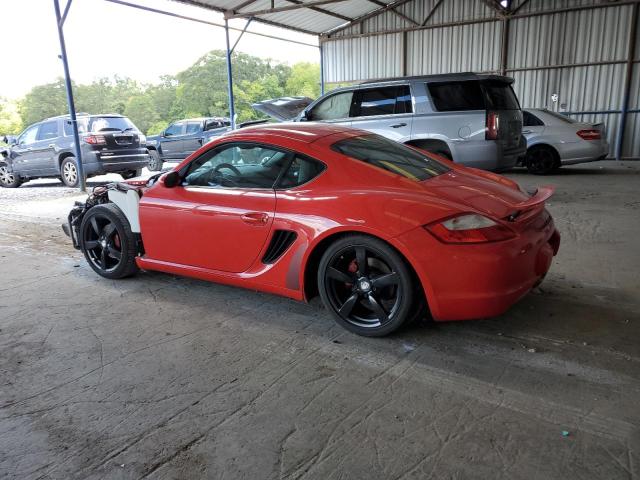 WP0AA29817U763525 - 2007 PORSCHE CAYMAN RED photo 2