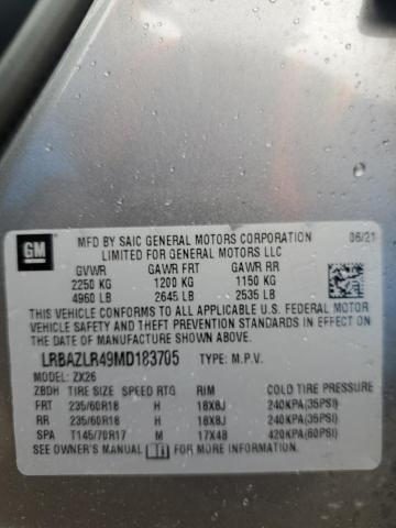 LRBAZLR49MD183705 - 2021 BUICK ENVISION PREFERRED Boz foto 14
