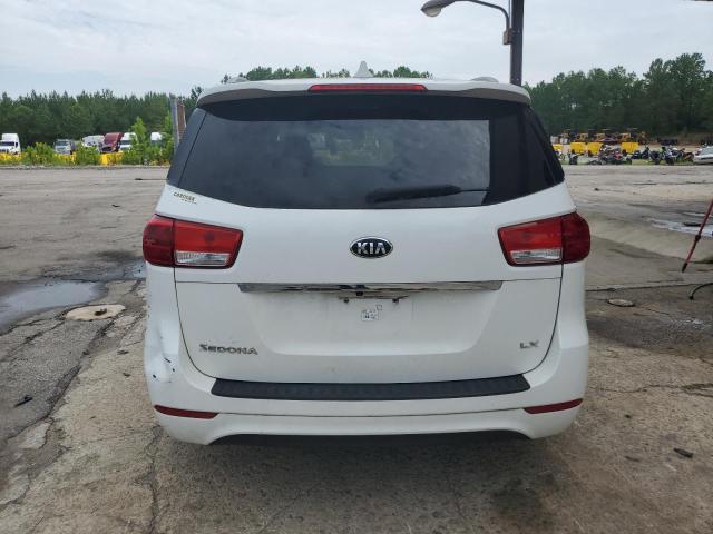 KNDMB5C18F6061762 - 2015 KIA SEDONA LX WHITE photo 6