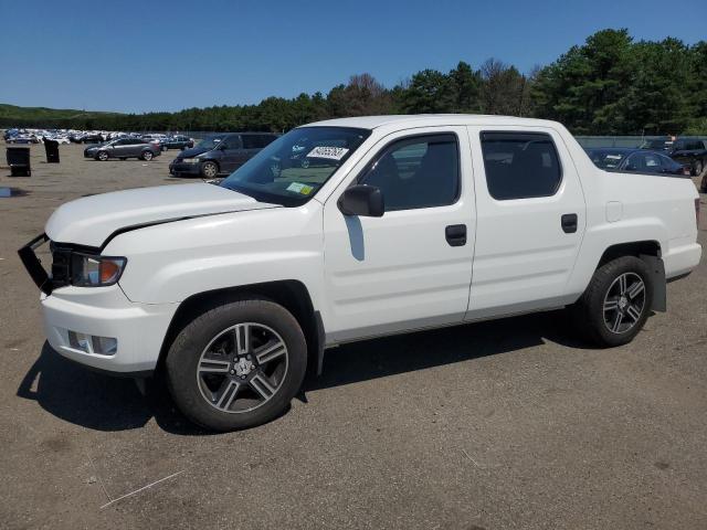 5FPYK1F77EB003310 - 2014 HONDA RIDGELINE SPORT WHITE photo 1