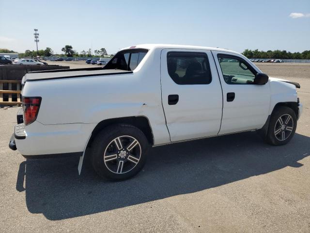 5FPYK1F77EB003310 - 2014 HONDA RIDGELINE SPORT WHITE photo 3