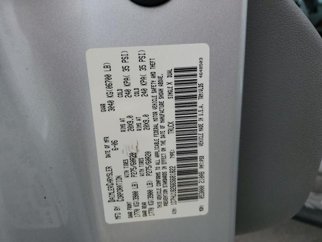 1D7HU18266S681822 - 2006 DODGE RAM 1500 ST GRAY photo 12