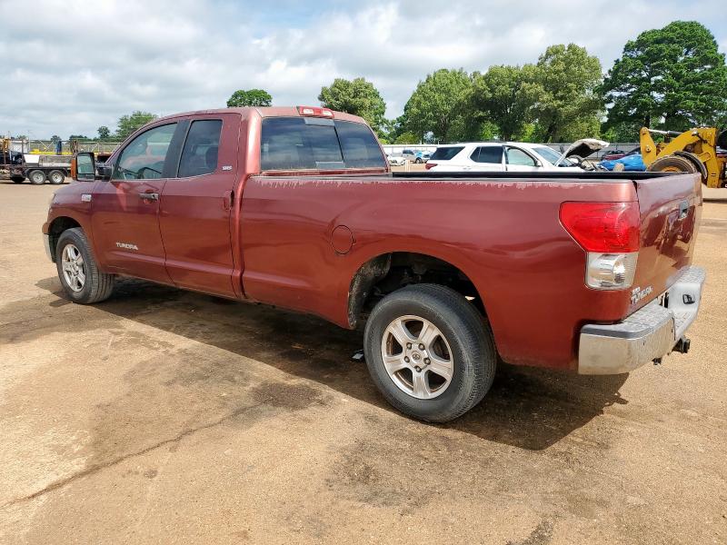 5TFSV54157X001110 - 2007 TOYOTA TUNDRA DOUBLE CAB SR5 BURGUNDY photo 2