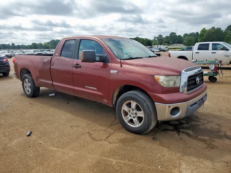 5TFSV54157X001110 - 2007 TOYOTA TUNDRA DOUBLE CAB SR5 BURGUNDY photo 4