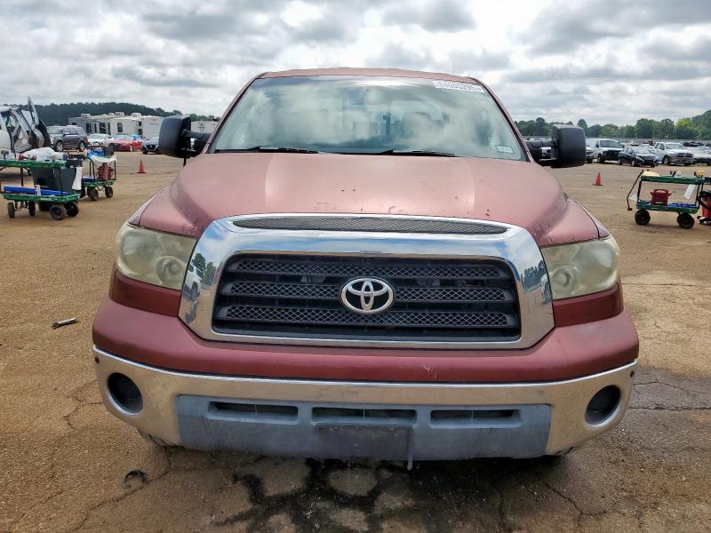 5TFSV54157X001110 - 2007 TOYOTA TUNDRA DOUBLE CAB SR5 BURGUNDY photo 5