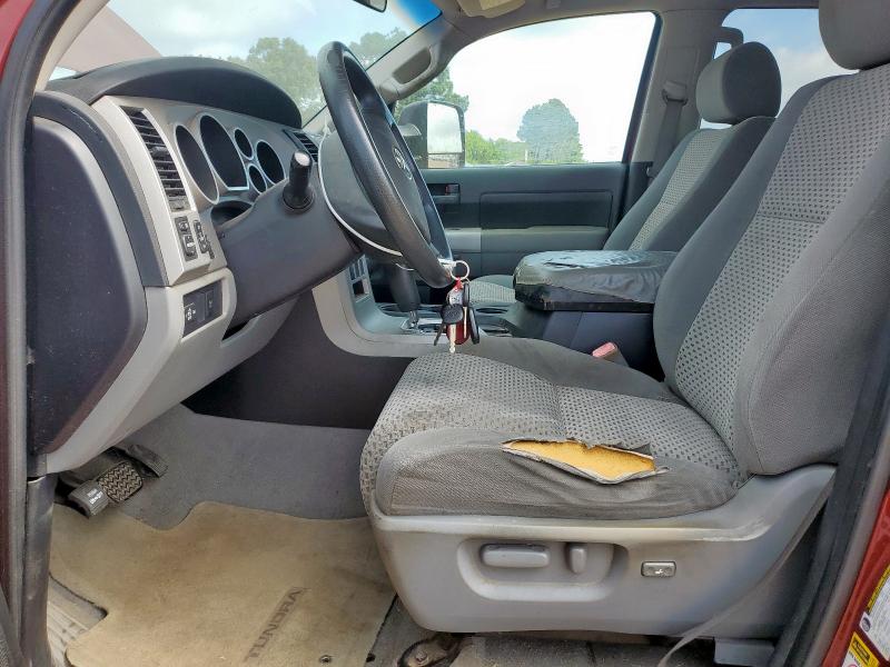 5TFSV54157X001110 - 2007 TOYOTA TUNDRA DOUBLE CAB SR5 BURGUNDY photo 7