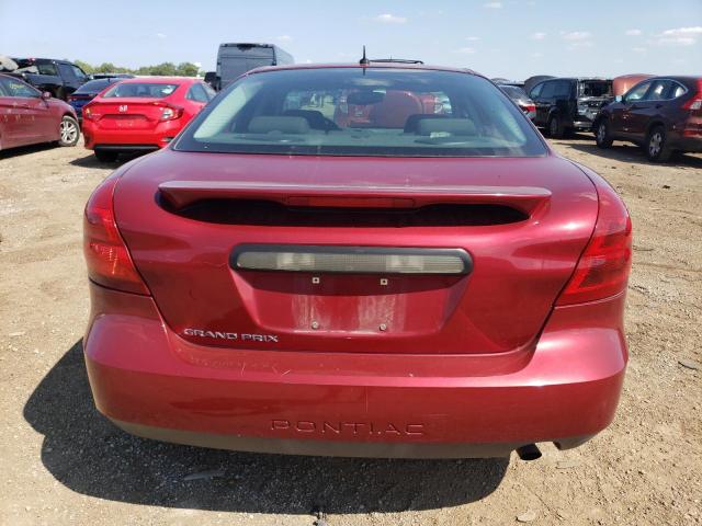2G2WP582281177663 - 2008 PONTIAC GRAND PRIX RED photo 6