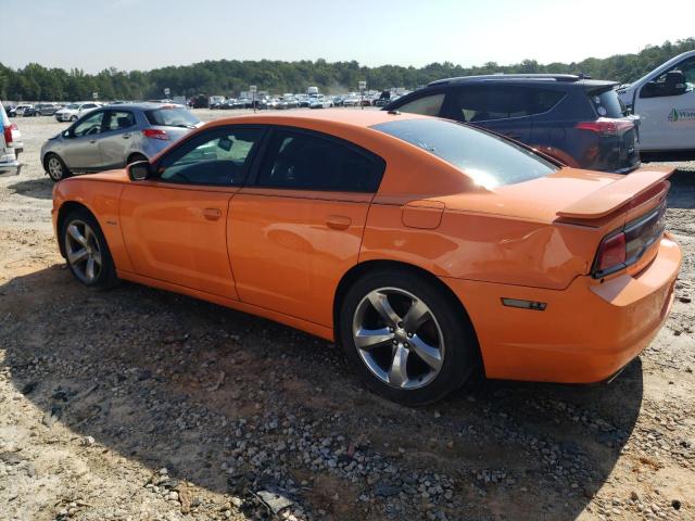 2C3CDXCT6EH140206 - 2014 DODGE CHARGER R/T ORANGE photo 2