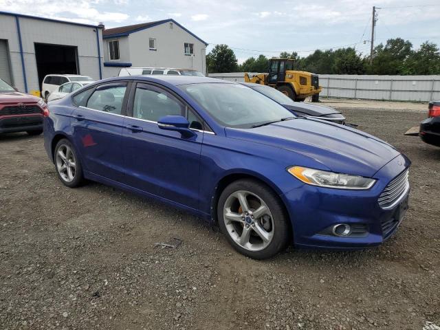 3FA6P0HR5DR101068 - 2013 FORD FUSION SE BLUE photo 4