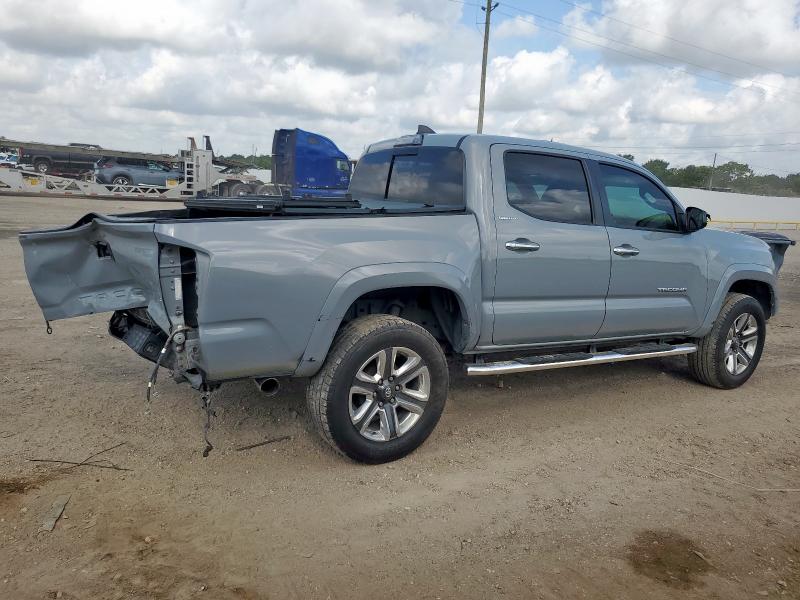5TFEZ5CN5JX062938 - 2018 TOYOTA TACOMA DOUBLE CAB GRAY photo 3