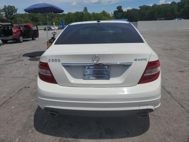 WDDGF81X49F260215 - 2009 MERCEDES-BENZ C 300 4MATIC WHITE photo 6
