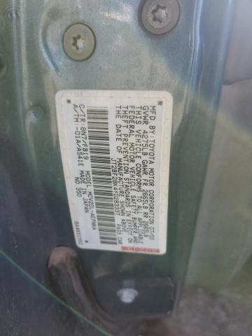 JT2BF28K4Y0283337 - 2000 TOYOTA CAMRY LE BLUE photo 12