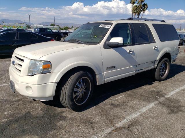 1FMFK19547LA32625 - 2007 FORD EXPEDITION EL LIMITED WHITE photo 1