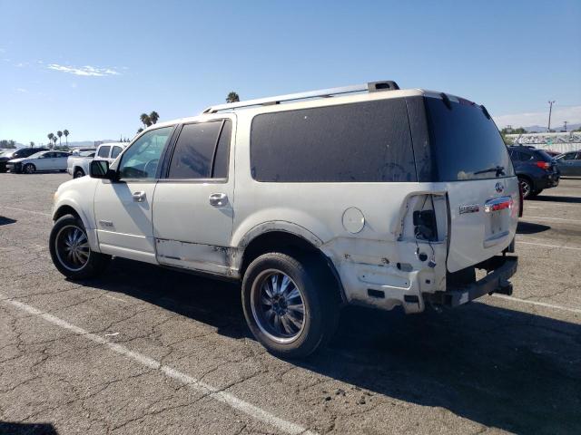 1FMFK19547LA32625 - 2007 FORD EXPEDITION EL LIMITED WHITE photo 2