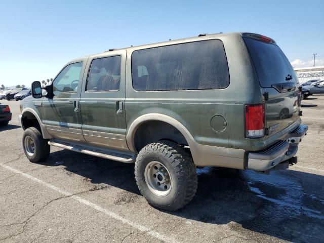 1FMNU43S61EA90186 - 2001 FORD EXCURSION LIMITED GREEN photo 2