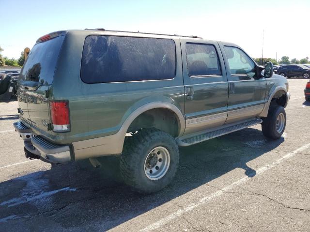 1FMNU43S61EA90186 - 2001 FORD EXCURSION LIMITED GREEN photo 3